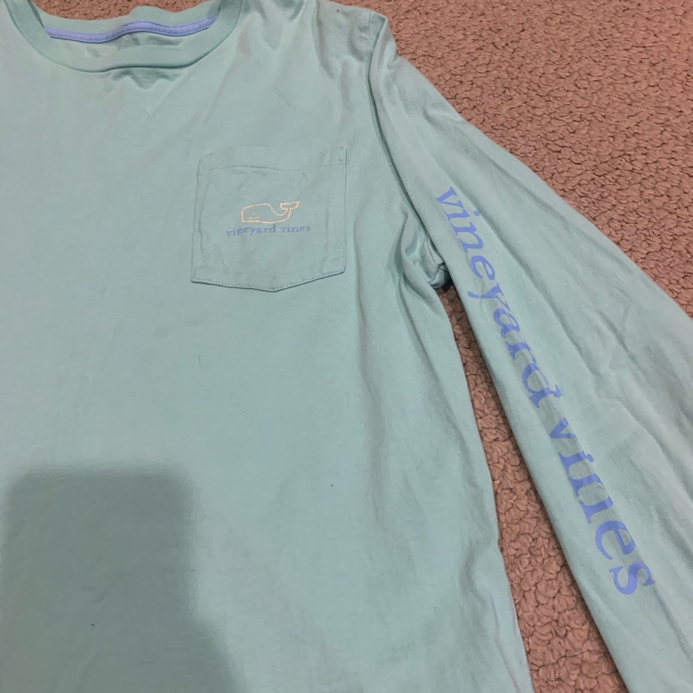 Vineyard Vines Mint Green Long Sleeve Tee Shirt